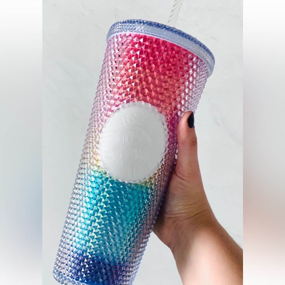 Starbucks Rainbow Pride Studded Cold Cup Tumbler NEW